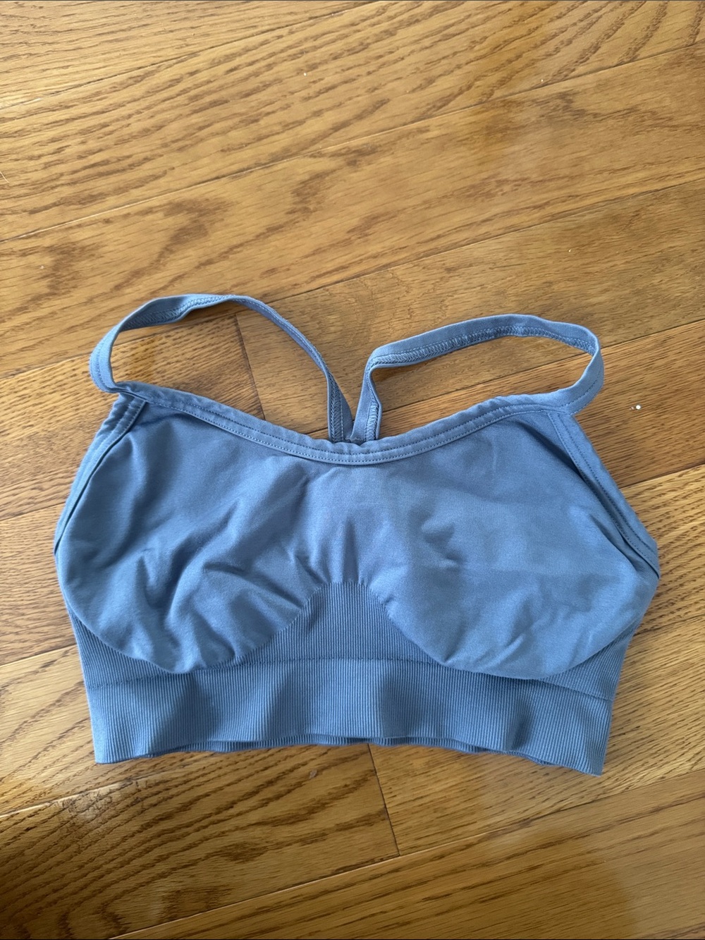 Gymshark Steel Blue Seamless Sports 3 piece Set - Picture 2 of 5